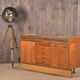 Vintage pharmacy counter showcase