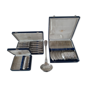 Silver-plated housewife au filet sfam 49 piece