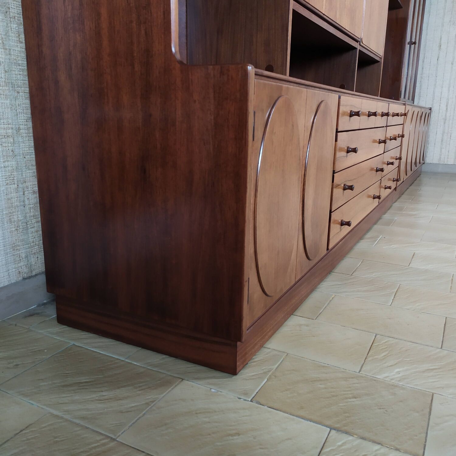 Vintage bookcase jacques hauville