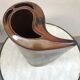 Free-form enamelled sandstone vase, circa 70/80