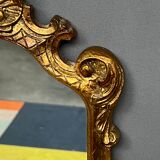 Paire de miroirs dorés, 97x28 cm