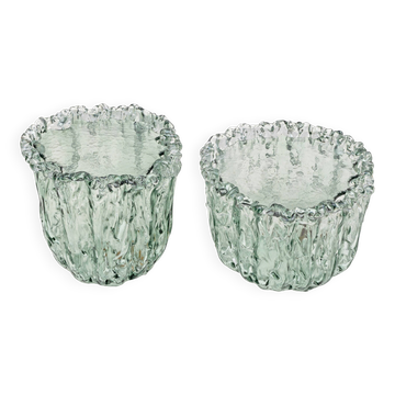 Pair of Aquamarine Murano Glass Coffee Table by Tokujin Yoshioka