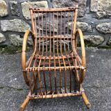Vintage rattan armchair