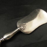 Solid silver foie gras shovel, pâté mignardise Rocaille XIXe Minerve 1st title