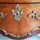 Commode Louis XV galbée marbre brun et bronze 1900