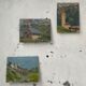 Oil painting landscape mountain 1935