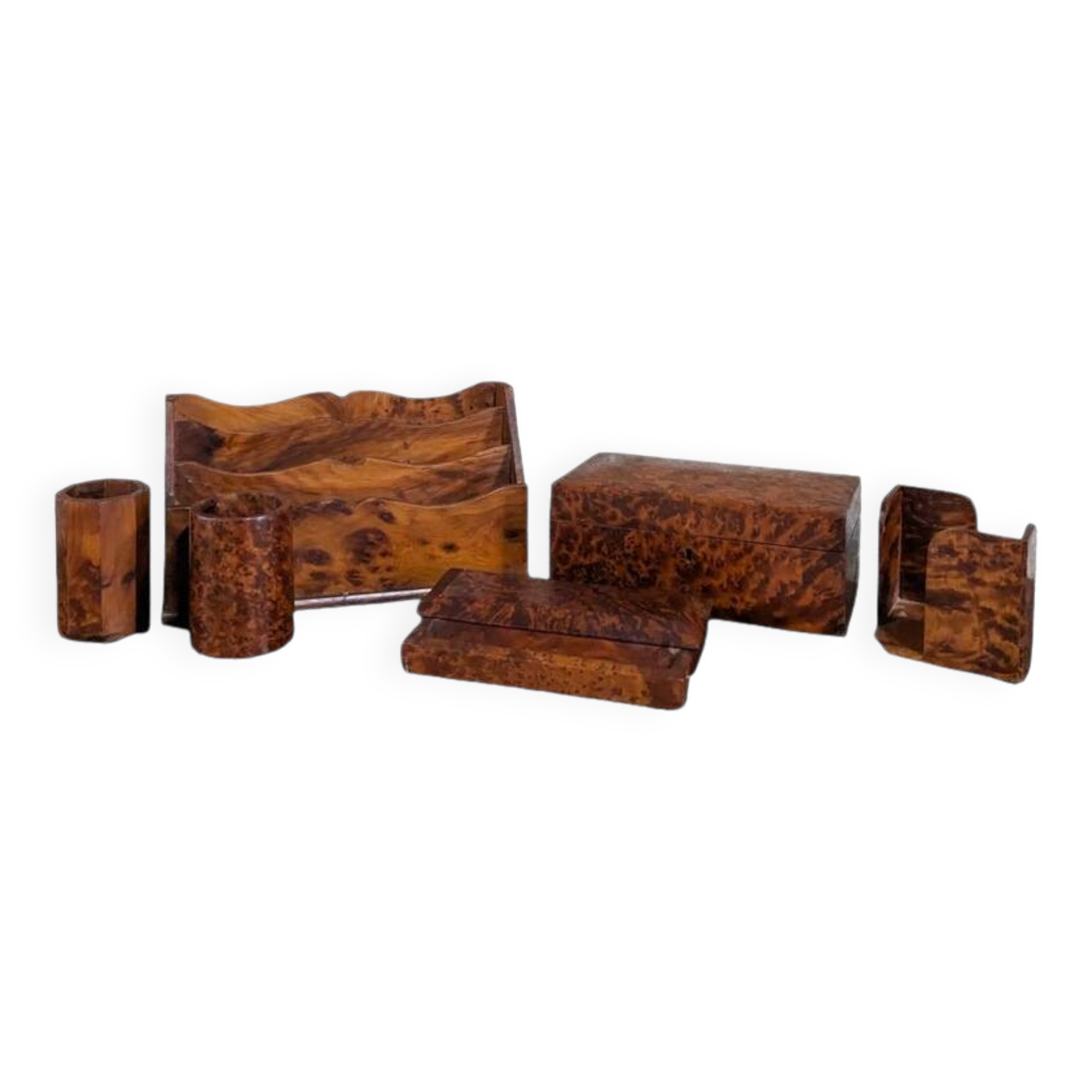 Thuja wood writing set