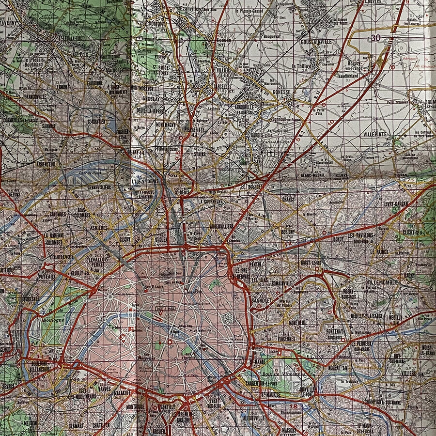 Map Paris - Ile de France Nord Est 1971