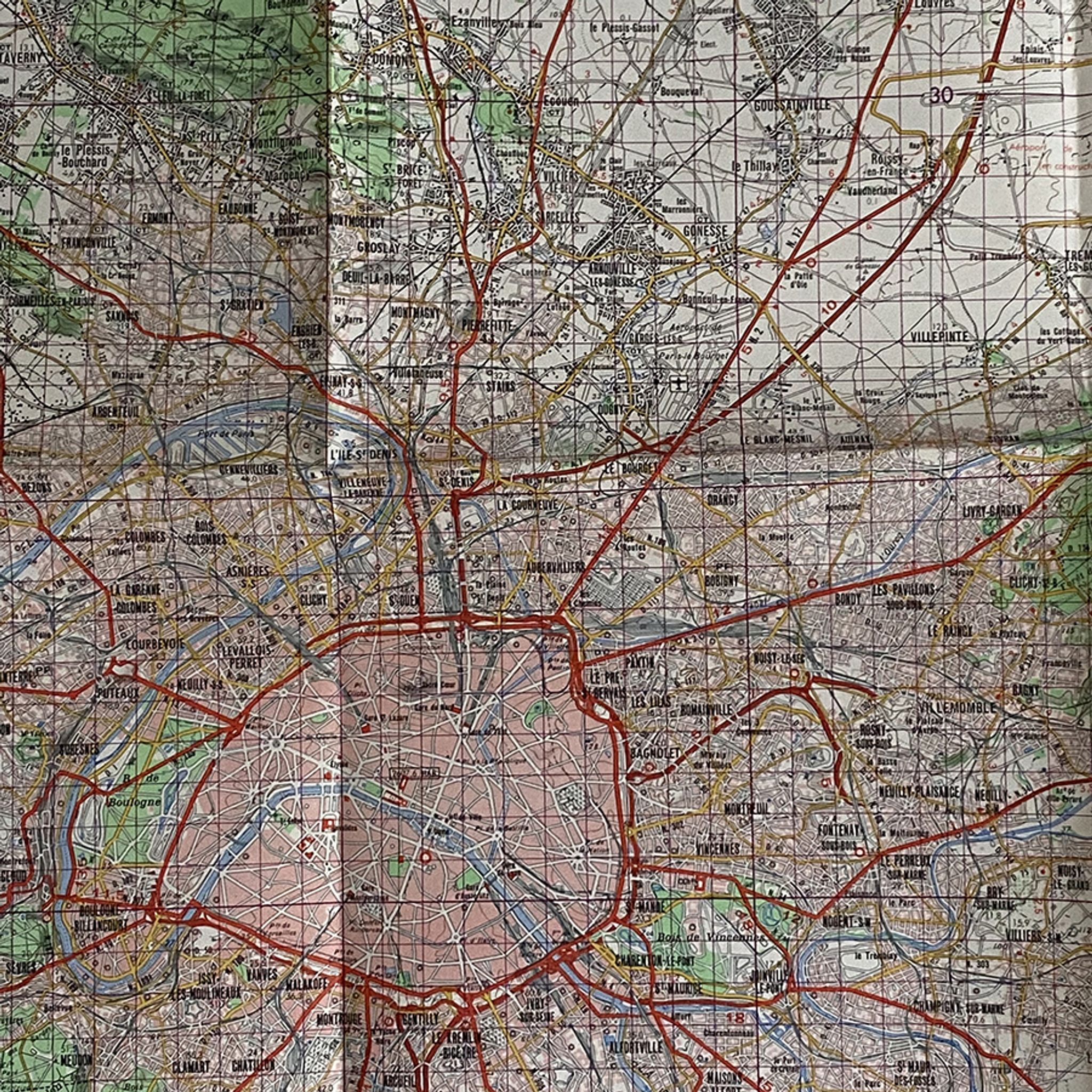 Carte Paris - Ile de France Nord Est 1971