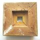 late 19th century square frame, small carved wood frame, gilded with gold leaf