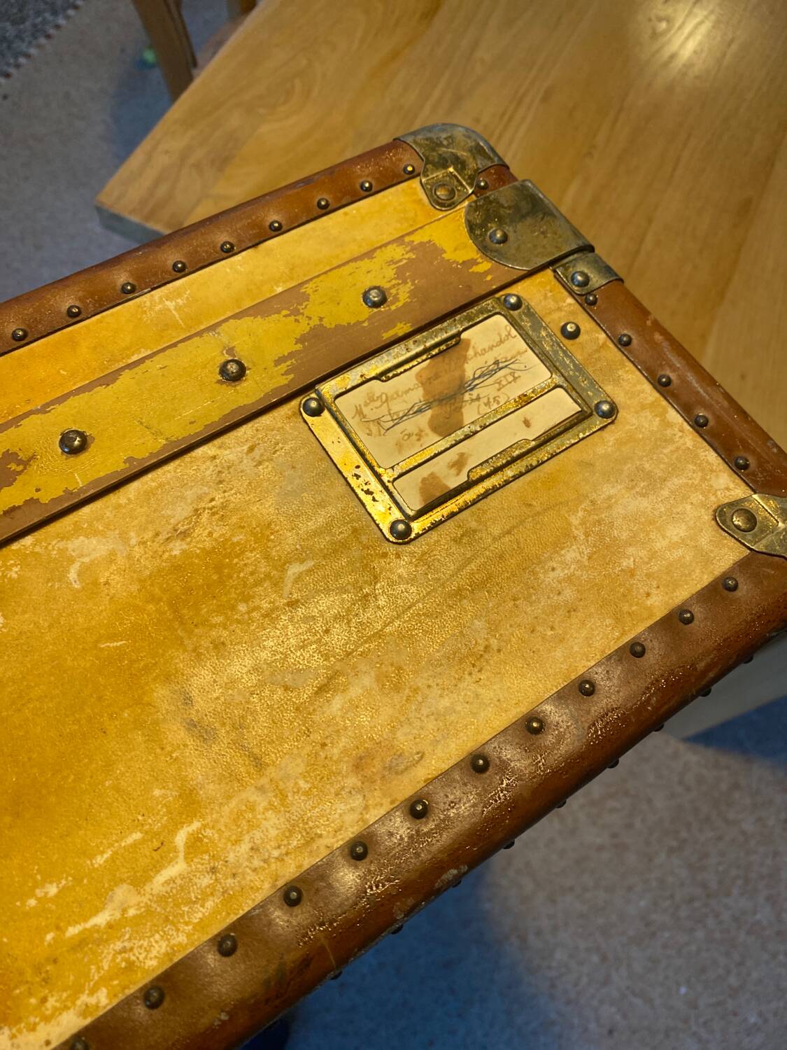 Luxury velun suitcase 1920