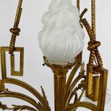 Louis XVI Neoclassical style chandelier in gilded bronze, France, Circa 1900