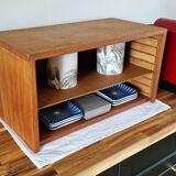 Scandinavian style teak wall or table shelf