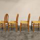 Chaises à manger scandinaves du milieu du siècle ensemble de 4, 1960