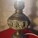old brass oil lamp electrified without switch possible to install