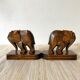 Serre livres éléphant en bois