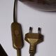Grosse lampe boule grès pyrité émaillé vintage Baudat La Borne