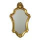 Classic Gold Crested Mirror Baroque Style Sixties 61cm