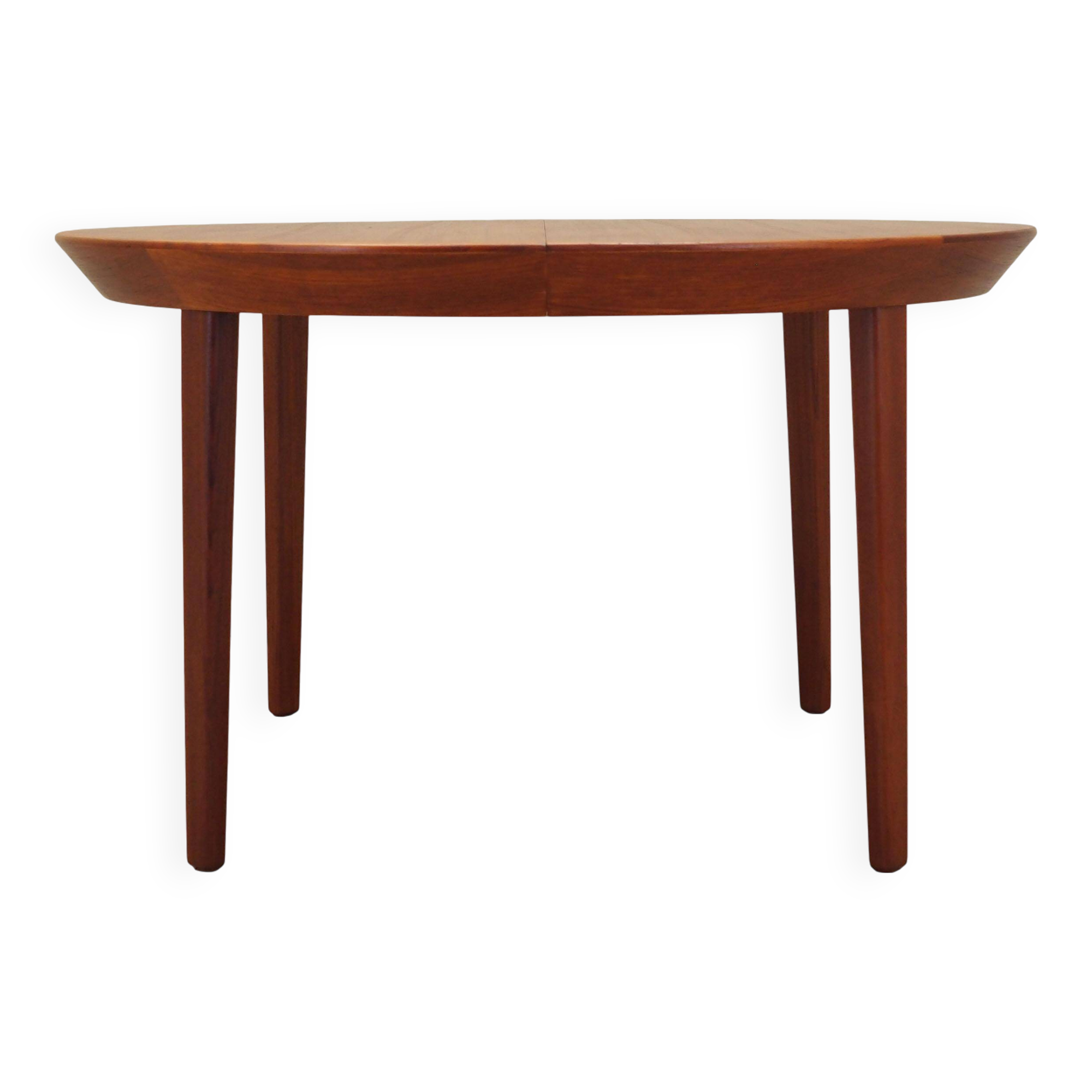Round teak table, Danish design, 1960s, manufacturer: Gudme Møbelfabrik, de