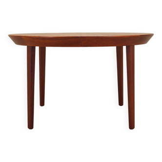 Table ronde en teck, design danois, années 1960, fabricant : Gudme Møbelfabrik, de