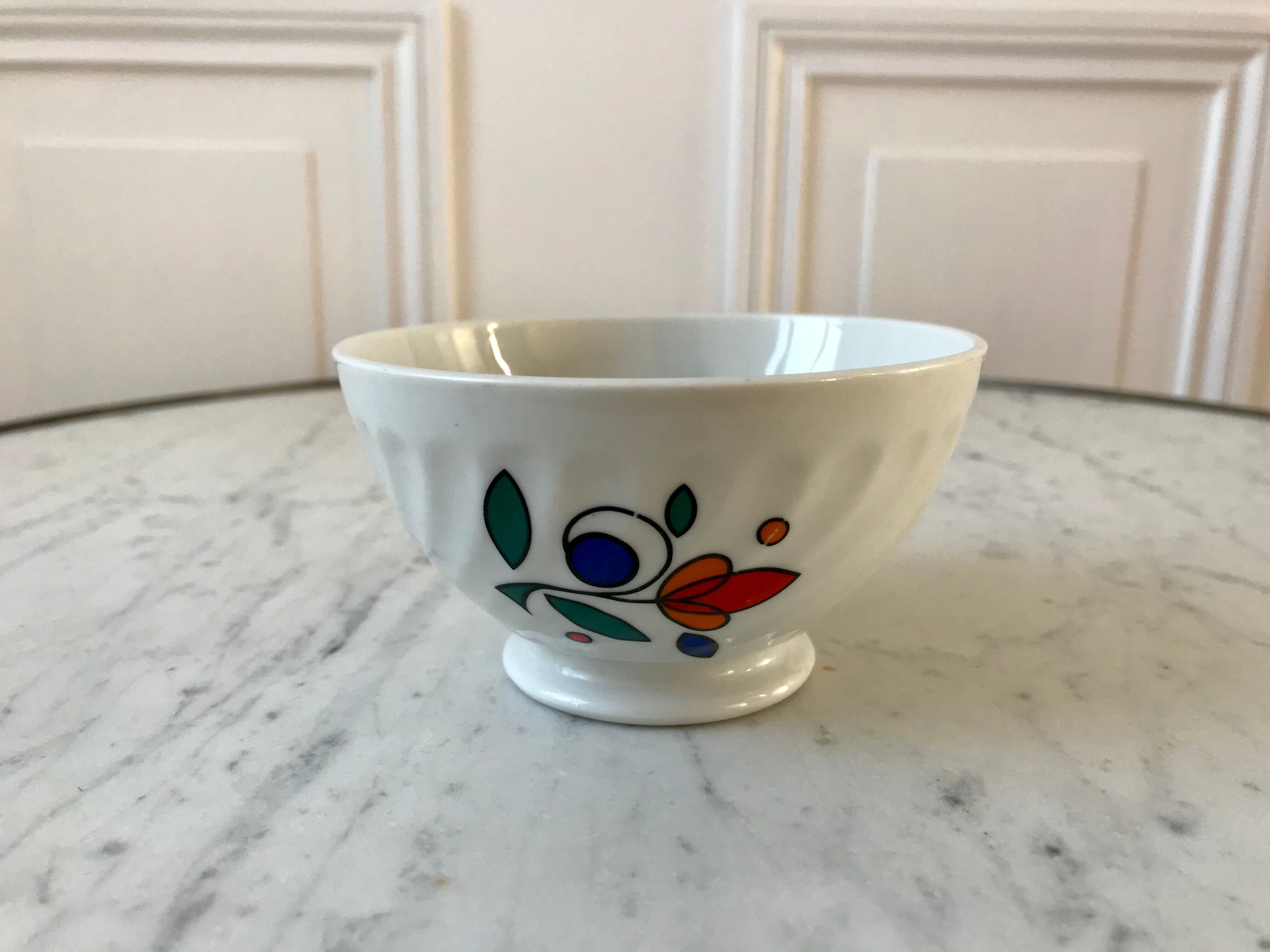 Colorful bowl Sarreguemines 70s