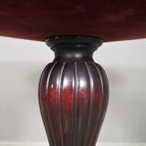 Round mahogany table , 1950