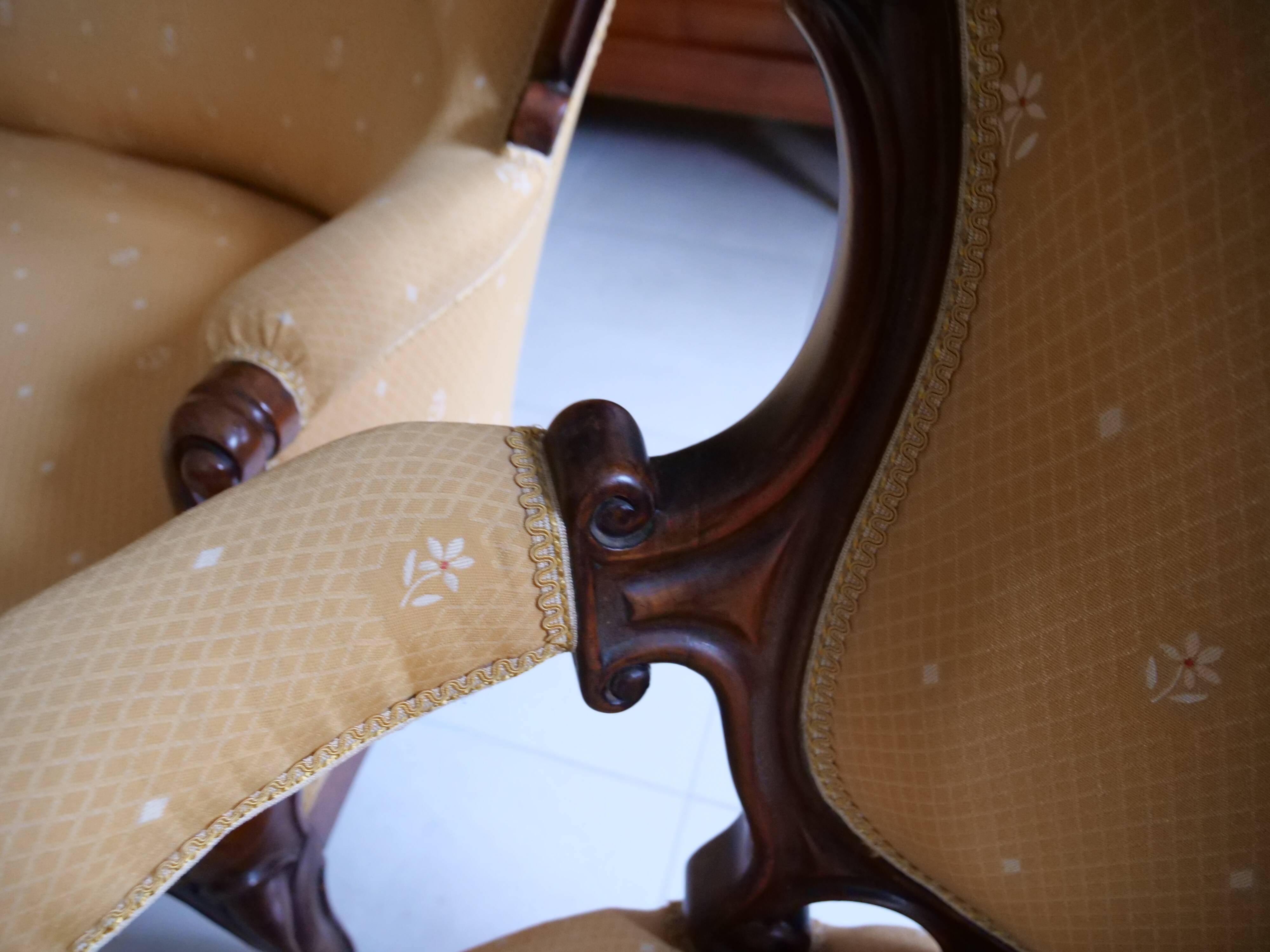 Napoleon III salon set – sofa and 2 armchairs, 19th century