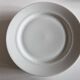 Set of 6 neo-classical pearl white porcelain dinner plates by Bareuther.
