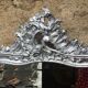 Mirror carved silver 81 x 46 cm