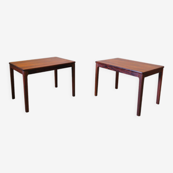 Tables d’appoint scandinaves en palissandre d’Alberts Tibro, années 1970, Set de 2