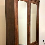 Louis XVI style mirror cabinet in walnut circa 1880