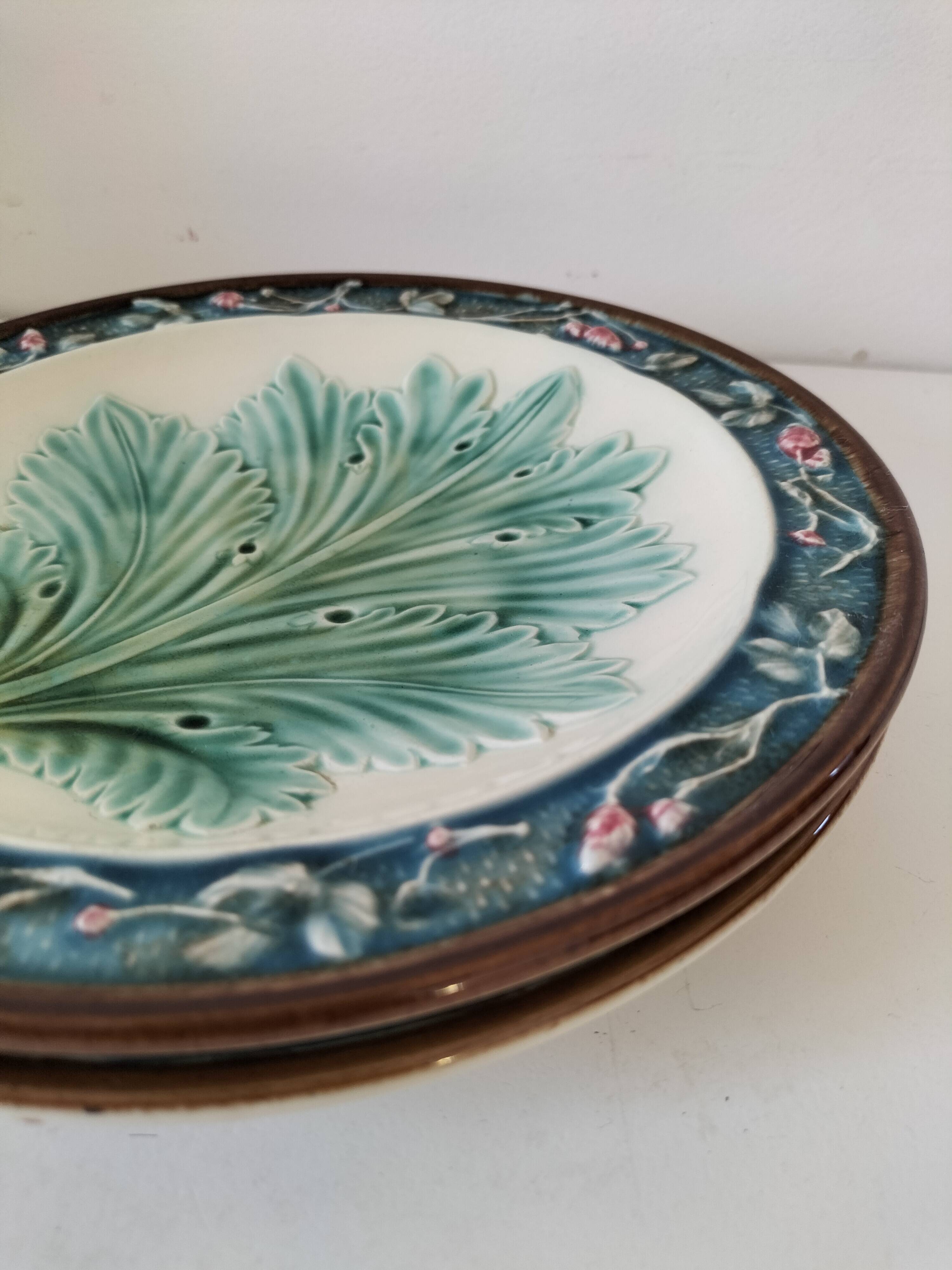 Two Longchamp earthenware plates.