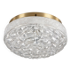 1960s 1970s Ceiling Lamp Ice Glass Doria Germany Space Age Design