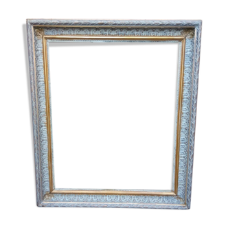 Frame barbizon gilded and patinated gray late nineteenth century - format 15 f