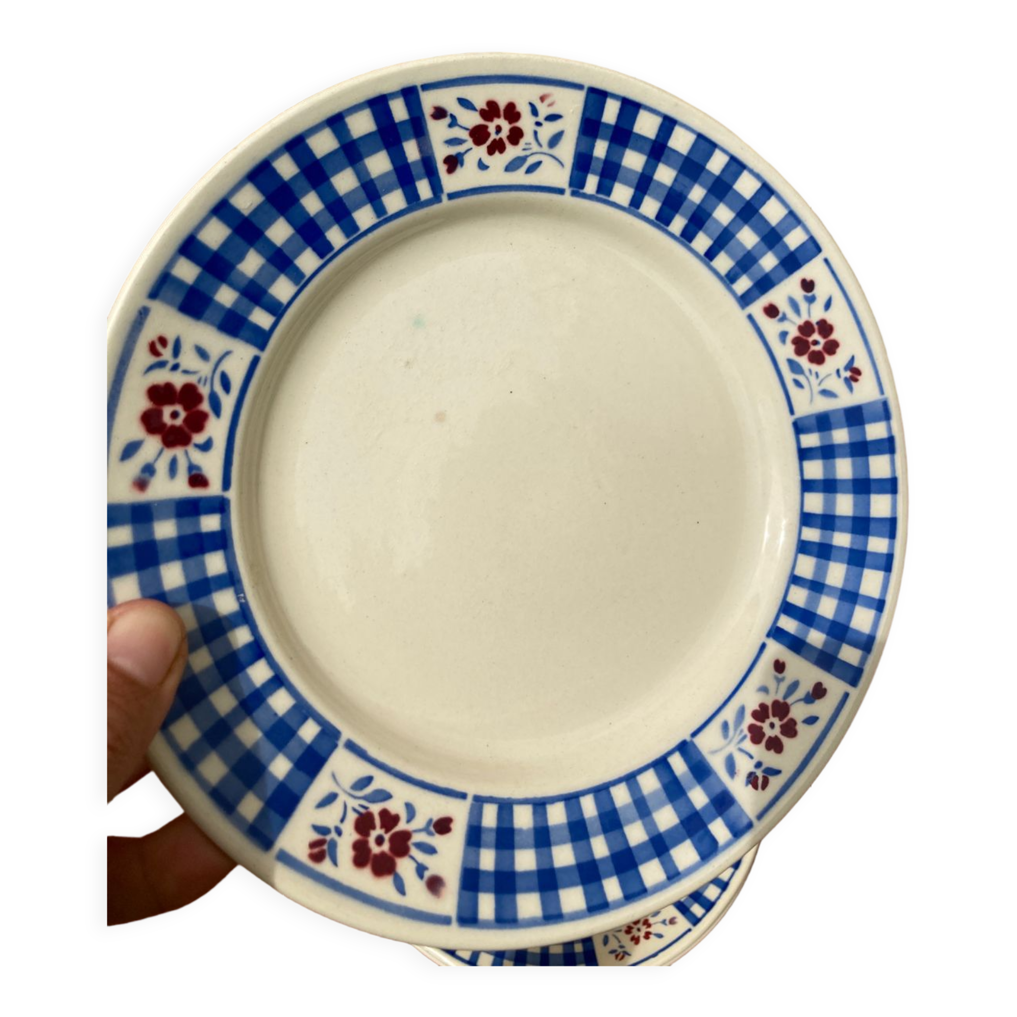 Three Digoin Gerardmer dessert plates