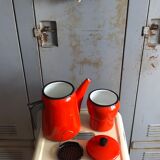 Aubecq enamelled coffee maker