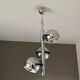 Eye Ball 3 globe pendant light. 1970. Space age.