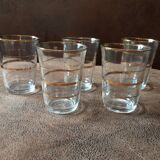 Set of 5 vintage glasses