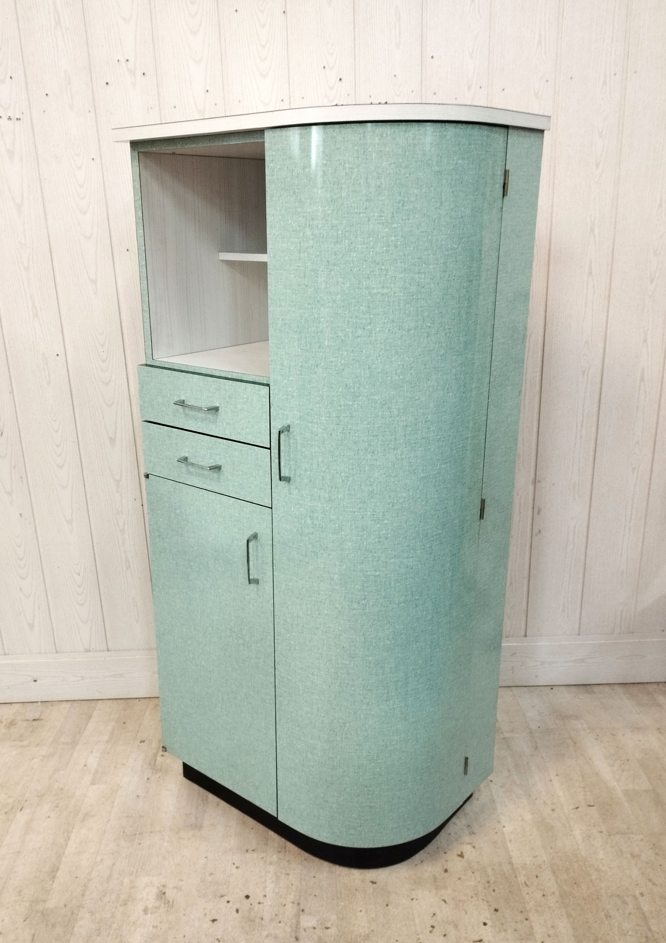 Vintage buffet in green formica