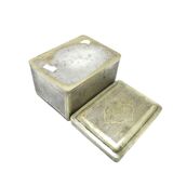 Sugar bowl, historicism, silver-plated brass, Austria, 19th century