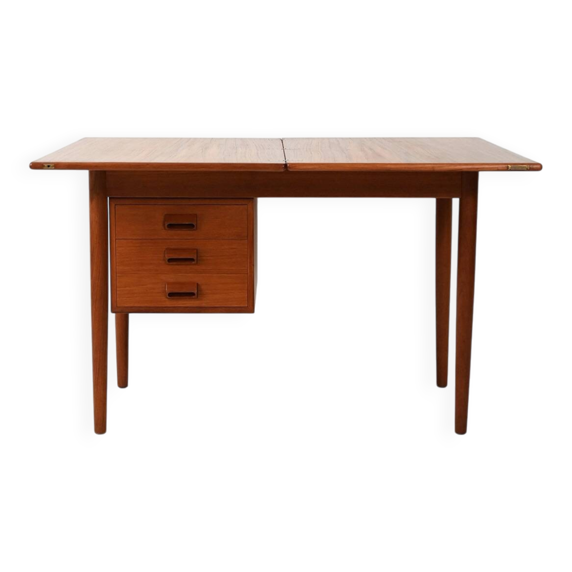 Scandinavian vintage teak flip-top desk
