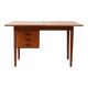 Scandinavian vintage teak flip-top desk