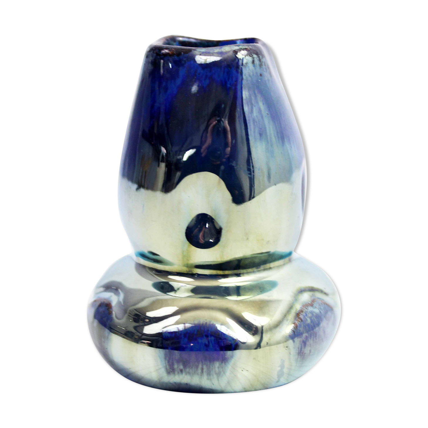 Flaming sandstone vase from the Vosges