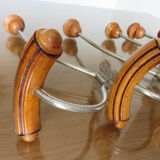 5 old large hooks art deco from the 30/40 years