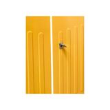 Vintage Schrank weis gelb