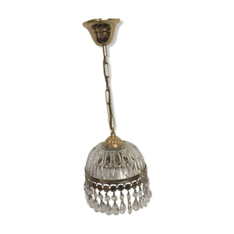 50's stamp glass chandelier