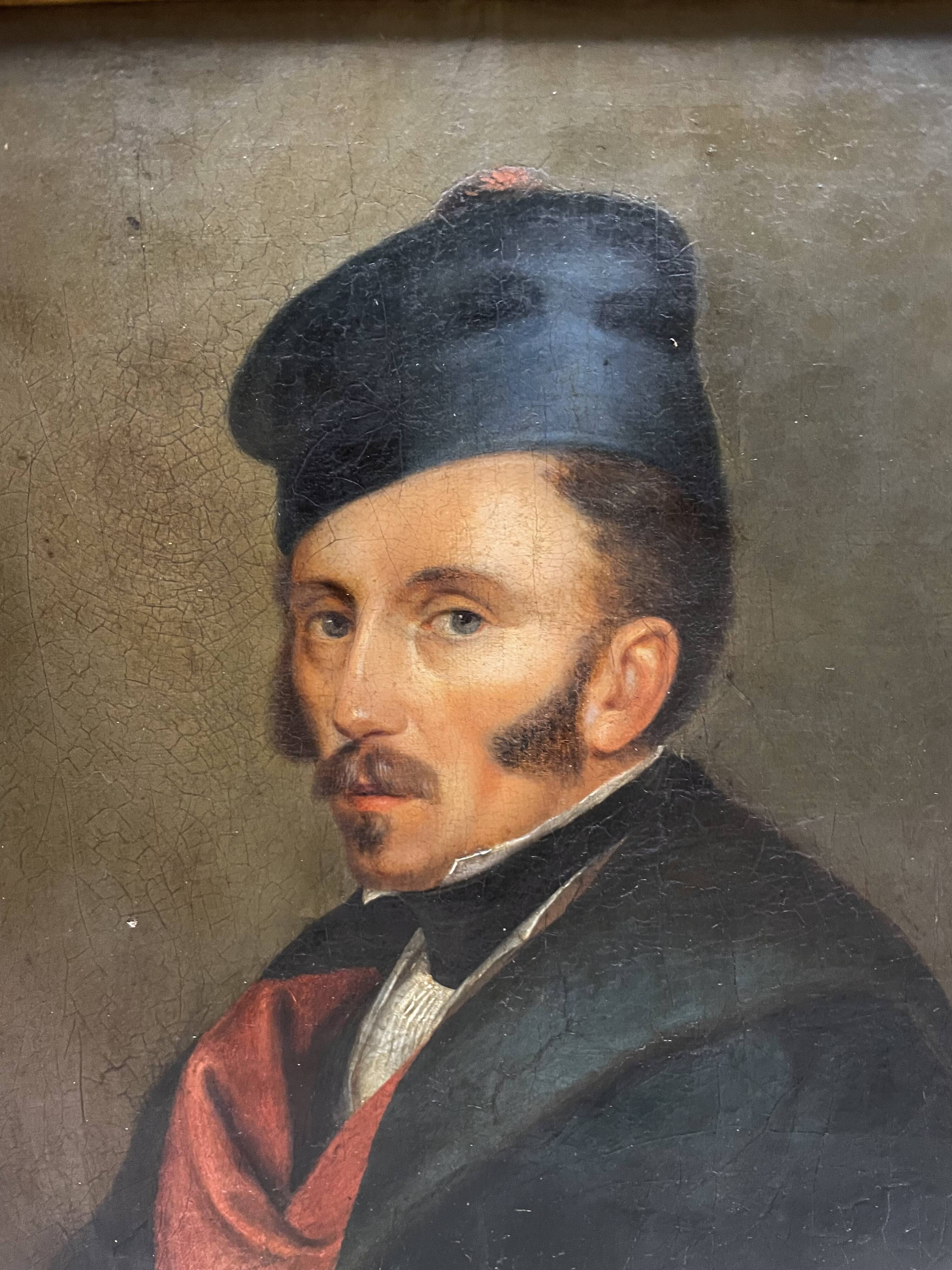 Portrait of a man with a rouflaquettes