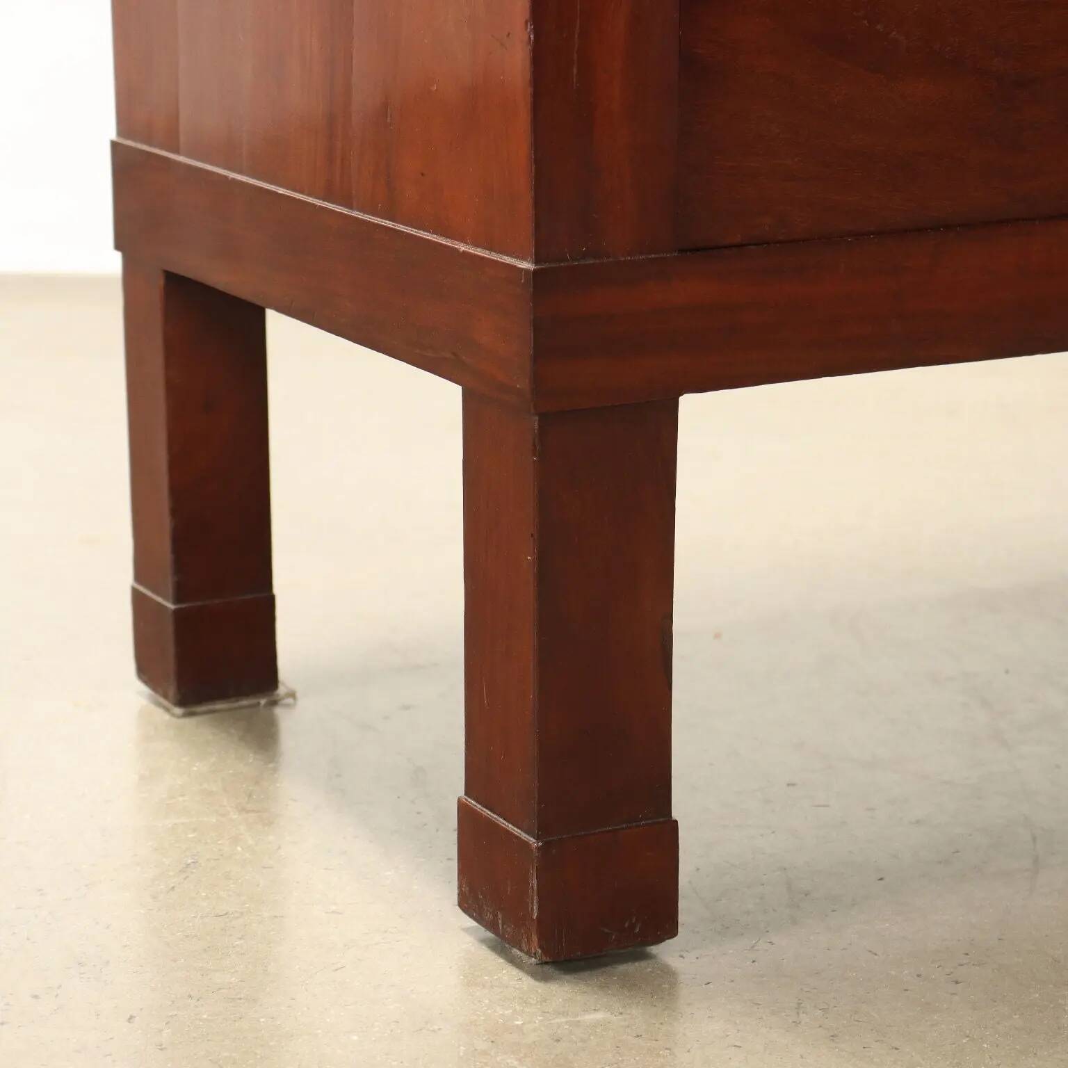 Ancient Empire secretary in mahogany and walnut, Italy, 19th century