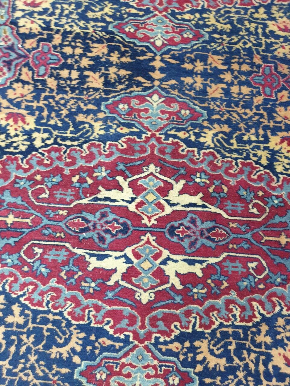 Antique handmade indian amritsar rug