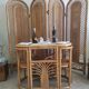Salon rotin vintage et paravent